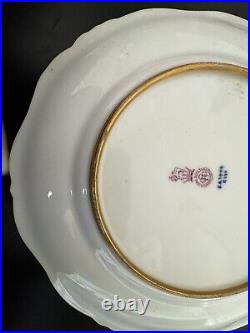 Antique Royal Doulton Cobalt Raised Gold Landscape Plate Signed J. H. Plant