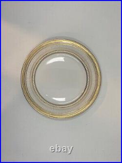 Antique Royal Doulton E4855 Gold Encrusted 10 1/2 in Dinner Plates Set of 11