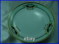 Art Deco Limoges Handpainted Butterflys 8.50 Gold Gilded Plate Excellent