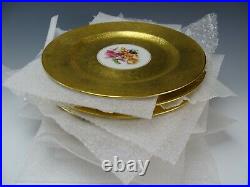 Art Nouveau SUPER Gold Hutschenreuther German Porcelain China Set of 10 Plates
