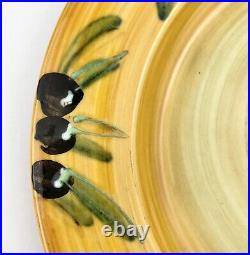 Atelier du Sage France OLIVE TREE Dinner Plates (6) Signed Hand Painted