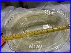 Authentic 36 Piece Vintage Amber Yellow Madrid Federal Depression Glass RARE Authentic 36 Piece Vintage Amber Yellow Madrid Federal Depression Glass RARE
