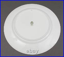 Aynsley England Imperial 193 Laurel Green Gold 10 3/8 Dinner Plates Set Of 4