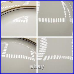 Aynsley Kenilworth Dinner Plates Gold Encrusted Set of 12 10 1/2 FREE SHIP