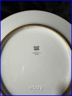 B & C (l Bernardaud And Co) Limoges 5pcs Blue And Gold Gilded Dinner Plates B & C (l Bernardaud And Co) Limoges 5pcs Blue And Gold Gilded Dinner Plates
