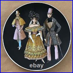 Bavaria Germany Golden Crown E&R Rare Vintage Set of Five (5) Plates Collection