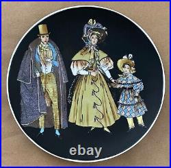 Bavaria Germany Golden Crown E&R Rare Vintage Set of Five (5) Plates Collection