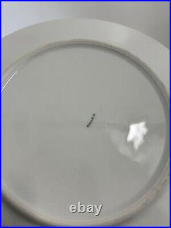 Bavaria Hutschenreuther Selb Dinner Plates 12 + Gold Trim Case 10 3/4 FLAWED