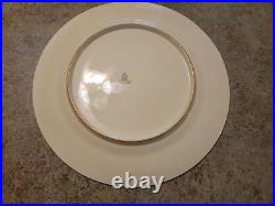 Beautiful 5 Dinner Plate Set Gold & Burgundy Bavaria Heinrich 11 SOME WEAR