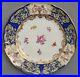 Beautiful-Capo-di-Monte-Dinner-Plate-Cobalt-Blue-With-Gold-Cherubs-1818-Italy-01-vy