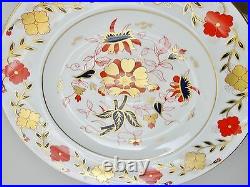 Beautiful Royal Crown Derby Asian Rose Dinner Plate 10 1/8 Imari Pattern Colors