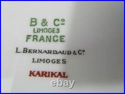 Bernardaud Limoges France Karikal Rust Cobal Gold Floral Dinner Plate1986-98 EUC