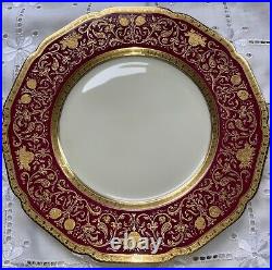 Black Knight Bavaria Eldorado Gold Encrusted China (46) Dinner Cream Soup Bread