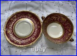 Black Knight Bavaria Eldorado Gold Encrusted China (46) Dinner Cream Soup Bread