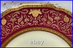 Black Knight Bavaria Eldorado Gold Encrusted China (46) Dinner Cream Soup Bread