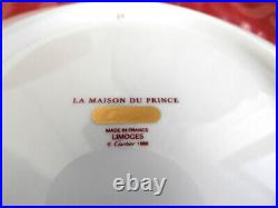 Cartier Limoges LA MAISON DU PRINCE Dinner Plate (S) MINT IN CARTIER SLEEVE