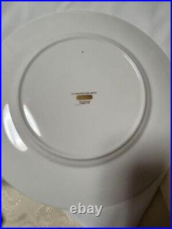 Cartier Tableware Gold Glazed Dinner Plate D10.6in 5 Set with Box Used