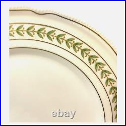 Castleton BRISTOL 8 Dinner Plates Green Laurel 1950's