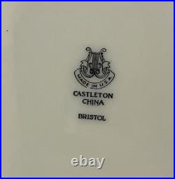 Castleton BRISTOL 8 Dinner Plates Green Laurel 1950's