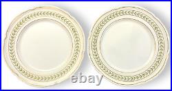 Castleton BRISTOL 8 Dinner Plates Green Laurel 1950's