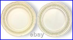 Castleton BRISTOL 8 Dinner Plates Green Laurel 1950's