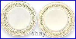 Castleton BRISTOL 8 Dinner Plates Green Laurel 1950's