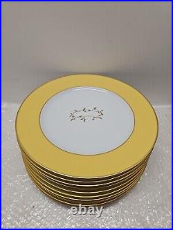 Cathy Waterman dinner plates? Lot of 10pc 10.5 inch yellow gold