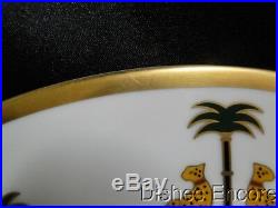 Christian Dior Casablanca, Leopards, Gold Trim Dinner Plate (s) 10 7/8