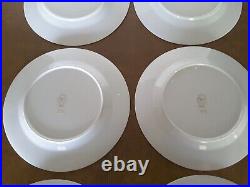 Christian Dior GAUDRON Fine China Dinner Plates Gold Band Set of 6 PLEASE READ