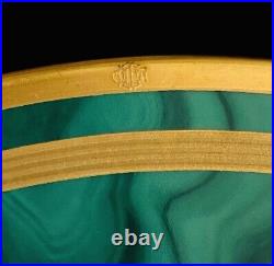 Christian Dior Gaudron Malachite Green Dinner Plate Set 4 EUC Christian Dior Gaudron Malachite Green Dinner Plate Set 4 EUC