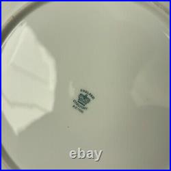 Coalport England Gold Blue Color Dinner Plates (4)