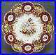 Coalport-Hand-Painted-Floral-Cranberry-Gold-Rococo-Molded-9-1-8-Inch-Plate-01-pe
