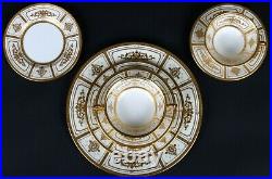 Complete service for 12 of Minton for Tiffany Neoclassical Style Gilded Plates