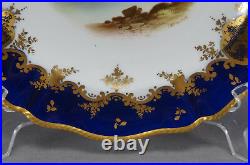 Copeland Spode Hand Painted CE Proctor Cobalt Gold Castle 9 1/4 Inch Plate A