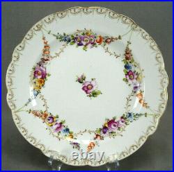 Donath Levinsohn Dresden Style Hand Painted Floral & Gold 9 3/4 Inch Plate