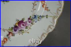 Donath Levinsohn Dresden Style Hand Painted Floral & Gold 9 3/4 Inch Plate
