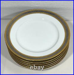 Dw Porzellan Karlsbader Wertarbeit Germany Set 6 Gold Dinner Plates Platinum Dw Porzellan Karlsbader Wertarbeit Germany Set 6 Gold Dinner Plates Platinum