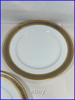 Dw Porzellan Karlsbader Wertarbeit Germany Set 6 Gold Dinner Plates Platinum Dw Porzellan Karlsbader Wertarbeit Germany Set 6 Gold Dinner Plates Platinum
