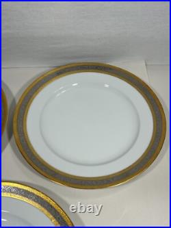 Dw Porzellan Karlsbader Wertarbeit Germany Set 6 Gold Dinner Plates Platinum Dw Porzellan Karlsbader Wertarbeit Germany Set 6 Gold Dinner Plates Platinum