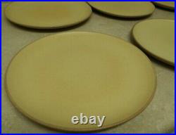 EDITH HEATH Ceramics Pottery DINNER PLATE Gold Yellow Apricot set of 6