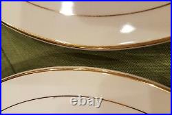 Edwin M. Knowles SEMI VITREOUS China-Classic pattern-set of 6 dinner plates-EUC
