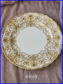 England COALPORT Collamore Fifth Avenue New York Raised Gold Cabinet Plate