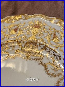 England COALPORT Collamore Fifth Avenue New York Raised Gold Cabinet Plate
