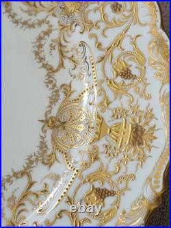 England COALPORT Collamore Fifth Avenue New York Raised Gold Cabinet Plate
