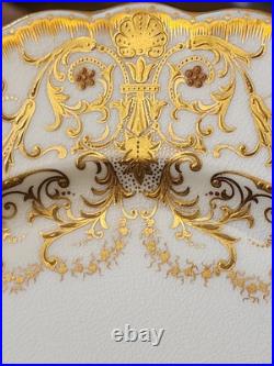 England COALPORT Collamore Fifth Avenue New York Raised Gold Cabinet Plate