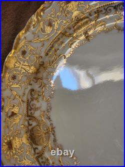 England COALPORT Collamore Fifth Avenue New York Raised Gold Cabinet Plate