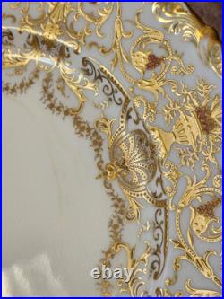 England COALPORT Collamore Fifth Avenue New York Raised Gold Cabinet Plate