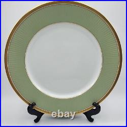 FITZ & FLOYD CLASSIQUE PAPILLION DINNER PLATE GREEN BUTTERFLY Set Of 2