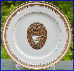 Faberge Imperial Peter The Great Egg Limoges Dinner Plate 11 Gold Rimmed
