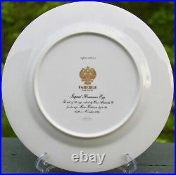 Faberge Imperial Renaissance Egg Limoges Dinner Plate 11 Gold Rimmed